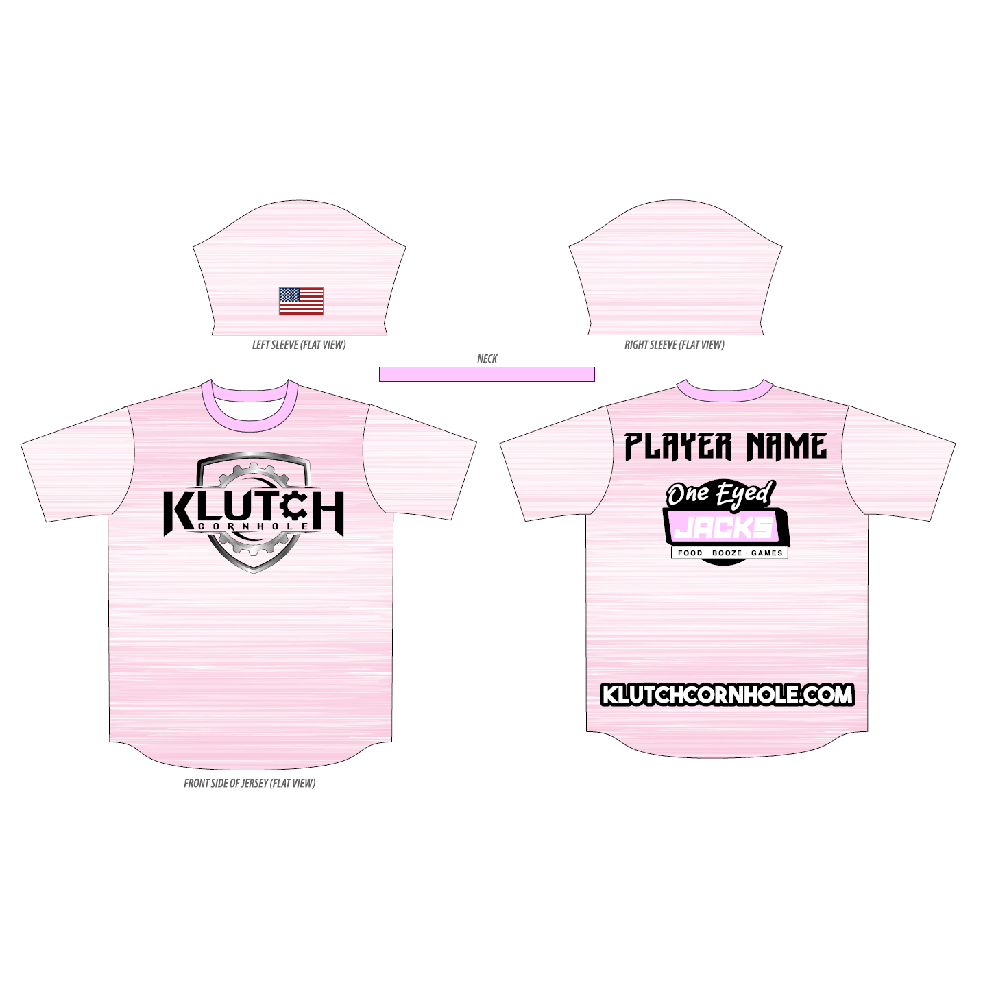 Official 2024 Klutch Team Jersey Pink Klutch Cornhole Store